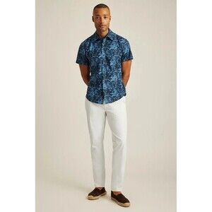 Bonobos Riviera Short Sleeve Men's Shirt Floral Printed Athletic Fit M 287101